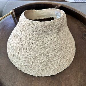 Woven Cream Hat